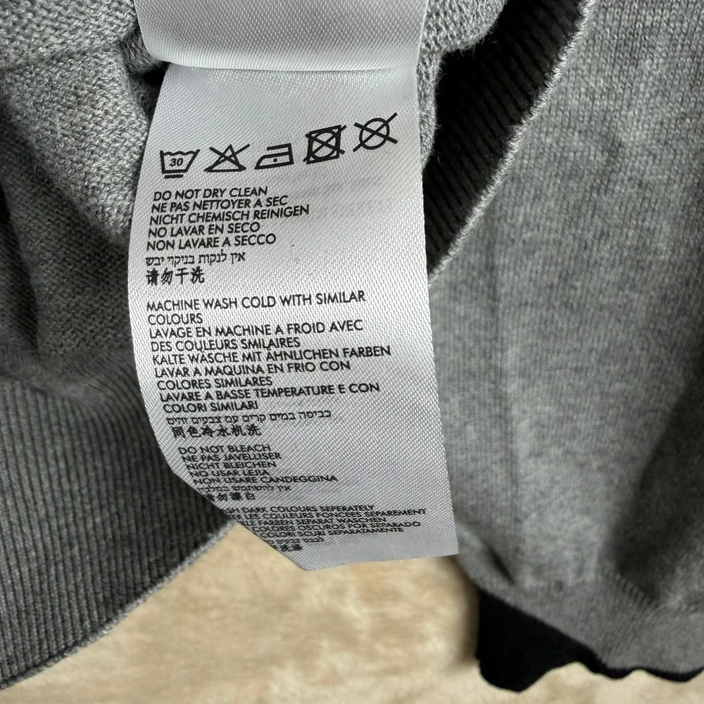Felix Hardy (Polish Co) NWT Mens Grey Melange Full‎ Zip Cardigan 3XL Elbow Patch